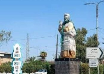 مجسمه ۱۰ میلیاردی رئیسی در اهواز رونمایی شد